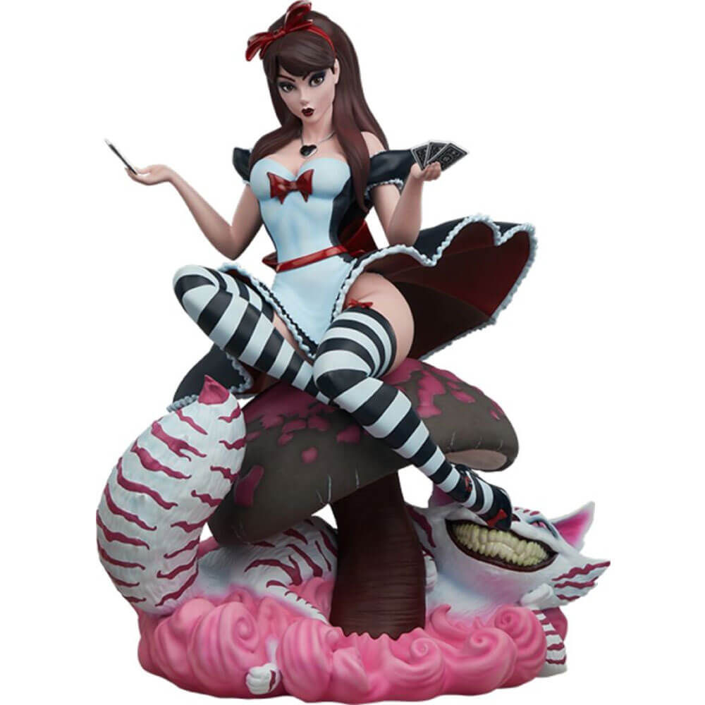 Alice in Wonderland Game of Hearts Statue