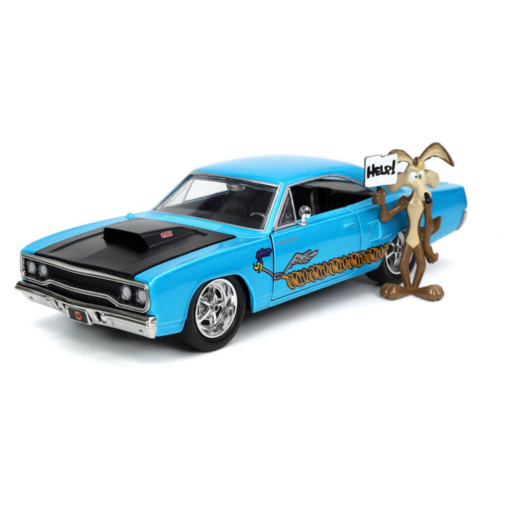Plymouth Road Runner 1970 w/ Wile E Coyote 1:24 Scale Ride