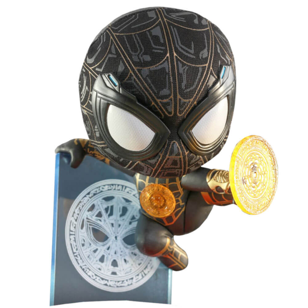 Spider-Man Black & Gold Suit with Magic Shooter Cosbaby