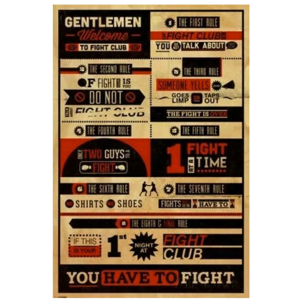 Fight Club Infographic Poster