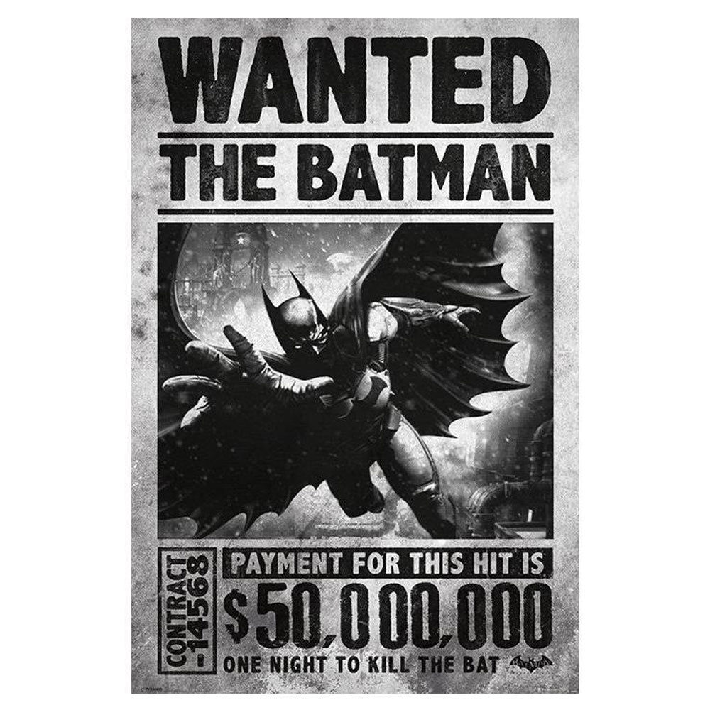 Batman Arkham Origins Wanted Poster