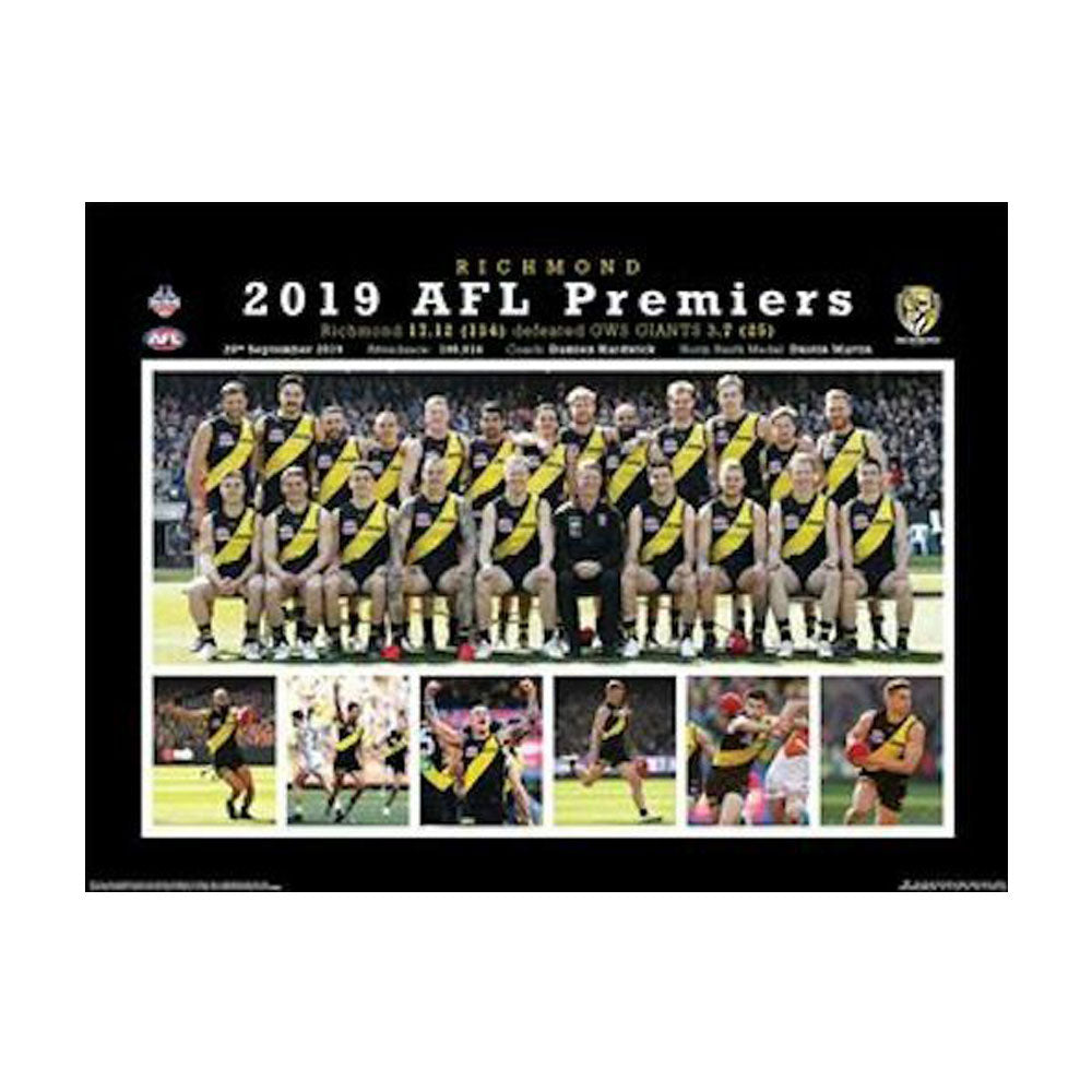 Poster di Richmond per collezionisti AFL 2019