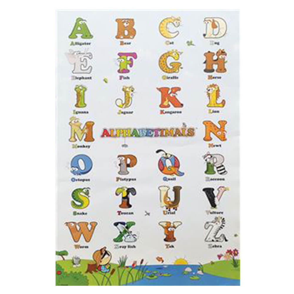 Animal Alphabet Educational Poster