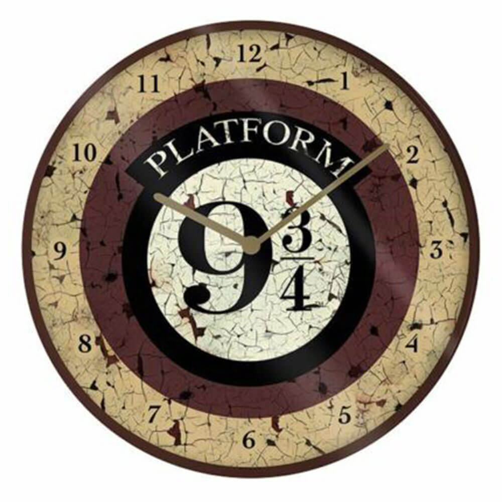 Horloge murale analogique plate-forme Harry Potter 9 3/4