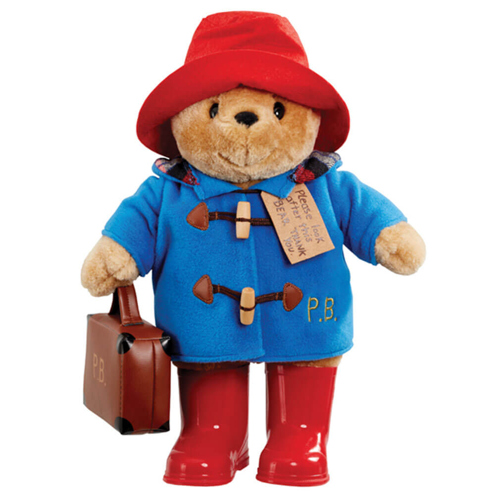 Paddington Bear with Boots Brodered Coat & Koffer Large
