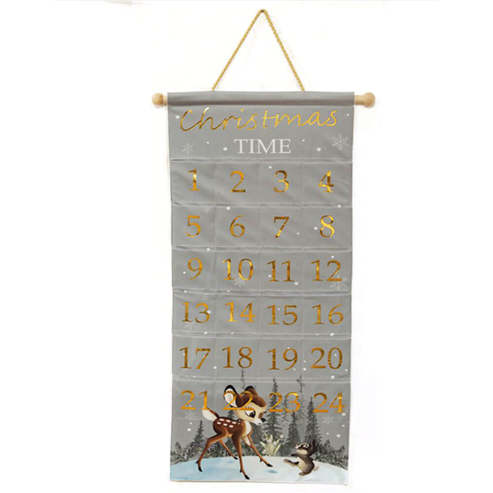 Disney Bambi Xmas Fabric Advent Calendar