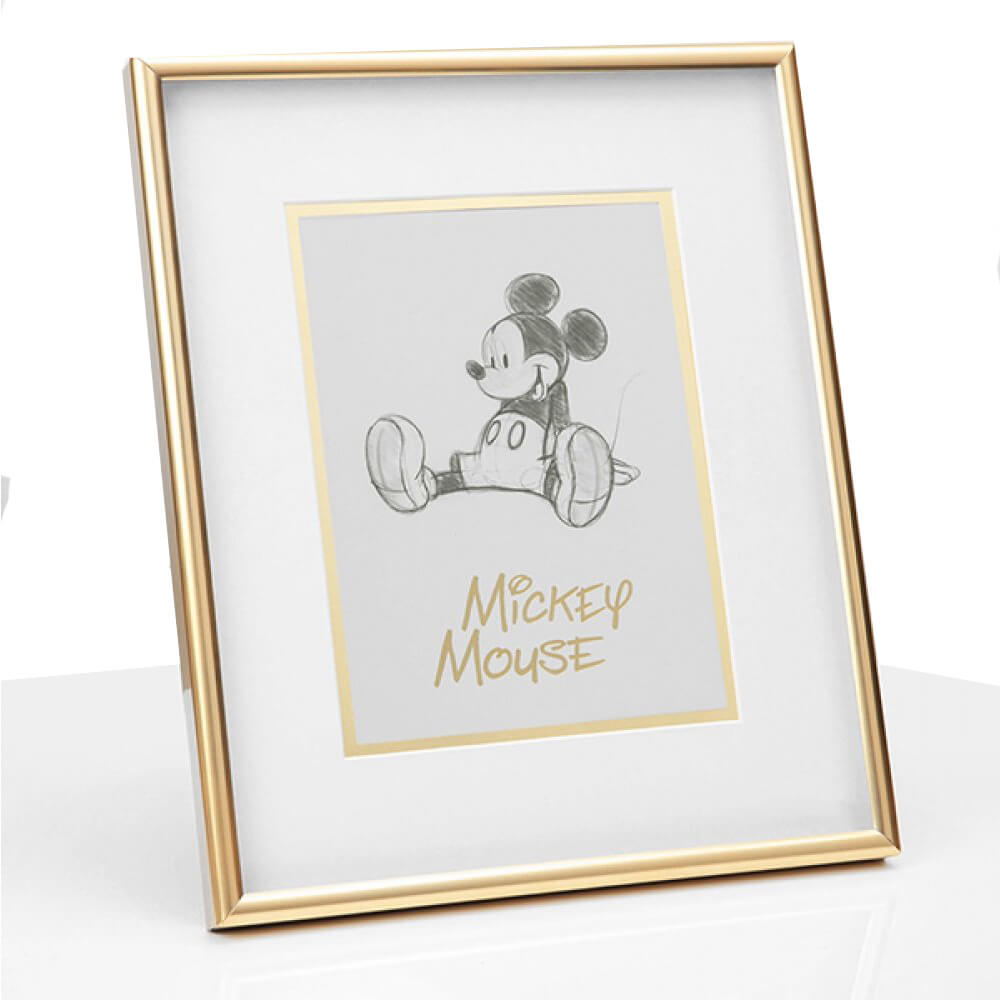 Disney mickey mouse samlingsobjekt inramat tryck
