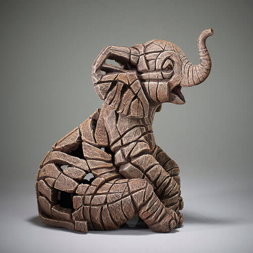 Edge Sculpture Elephant Calf Small Figure (24cm)