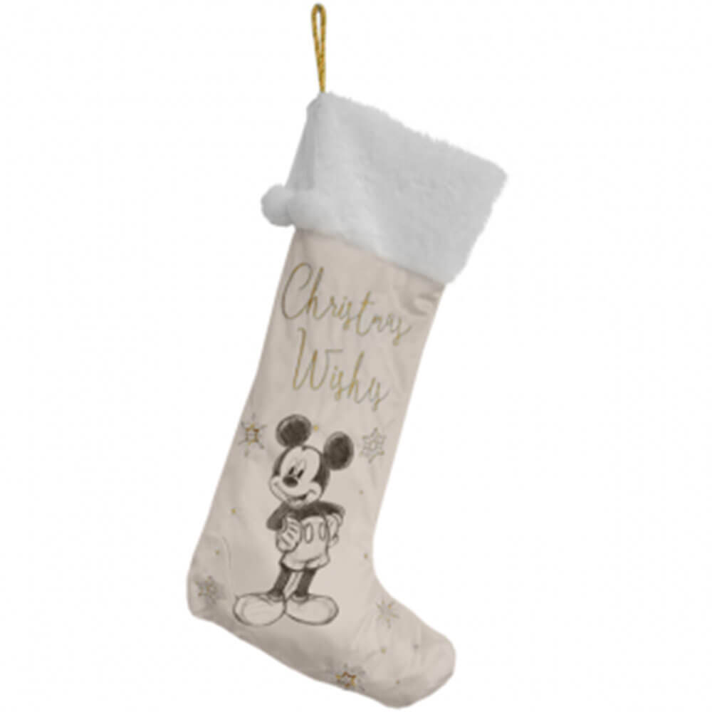 Disney Mickey Mouse Collectible Velvet Xmas Stocking