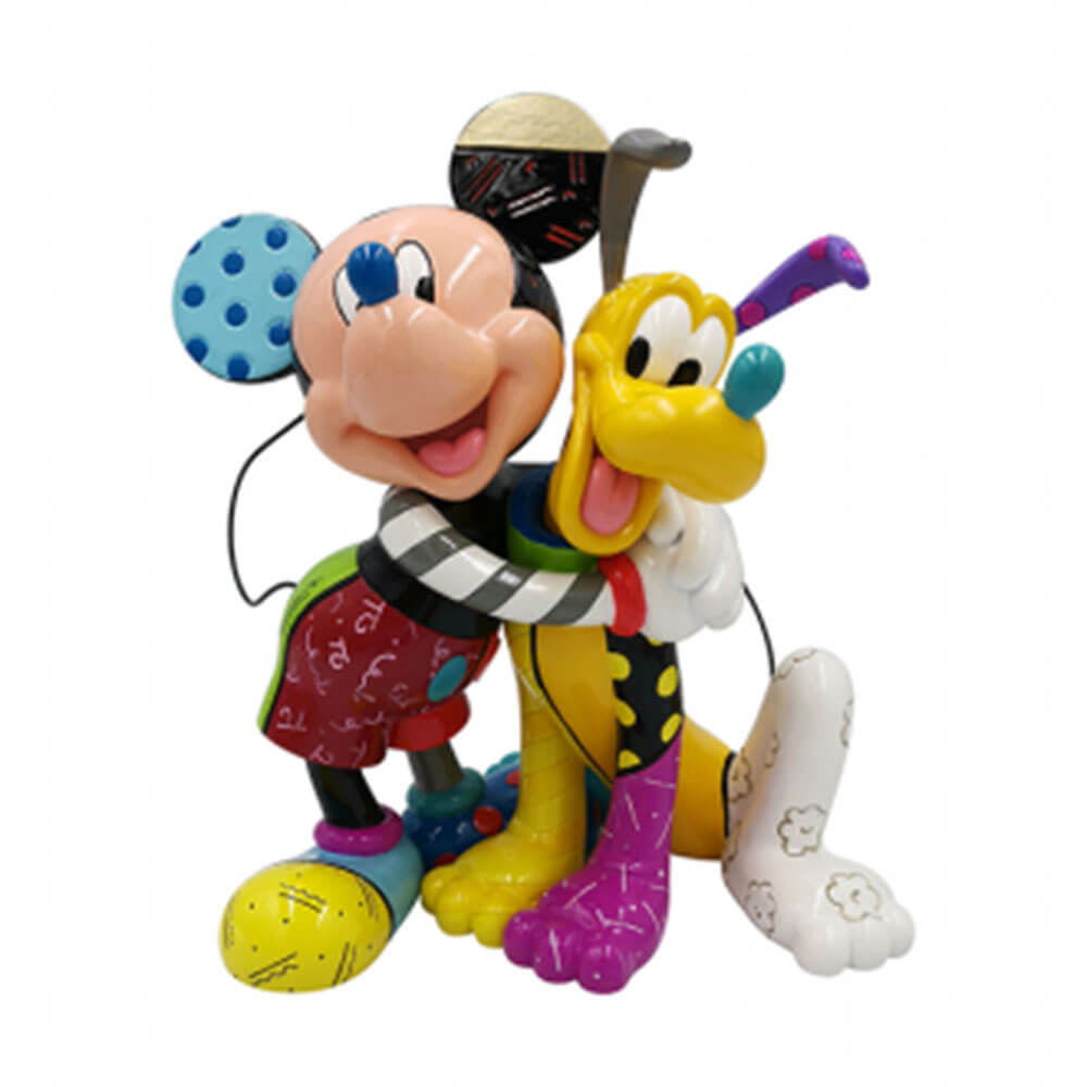 Disney By Britto Mickey Mouse Pluto 90th Anniversary Lrg Fig