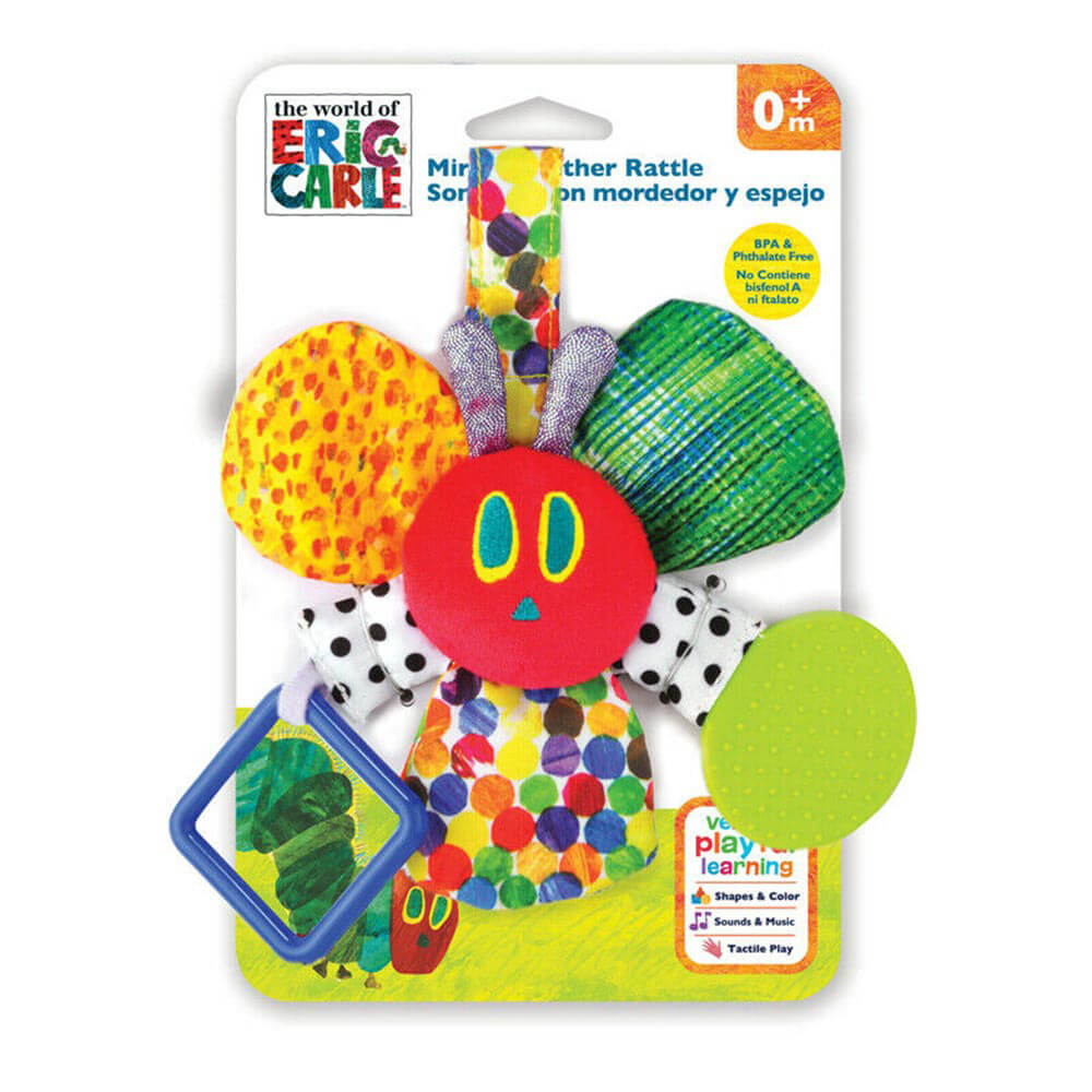 The World Of Eric Carle Rattle Caterpillar Mirror Teether