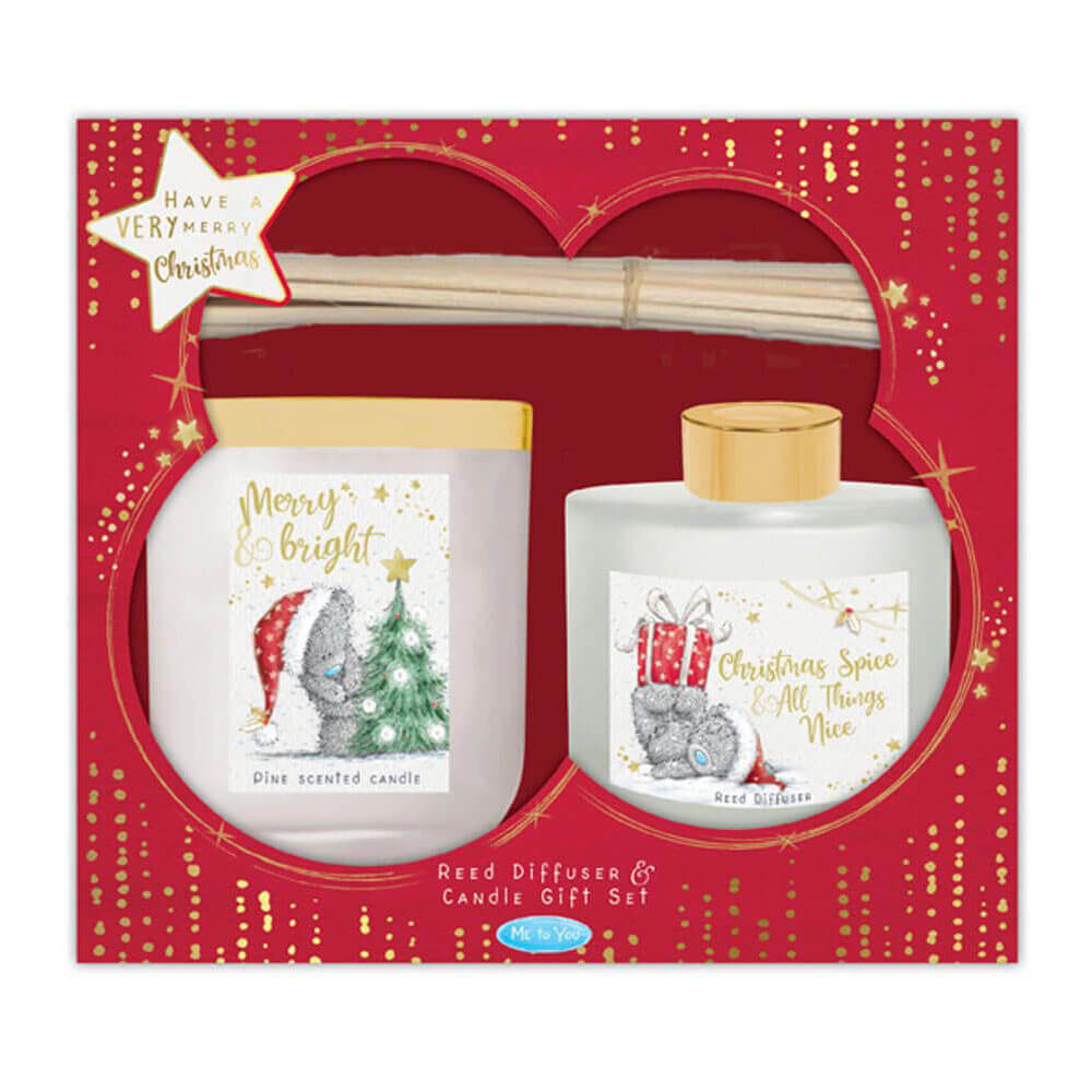 Me To You Christmas Candle and Reed Diffuser Set