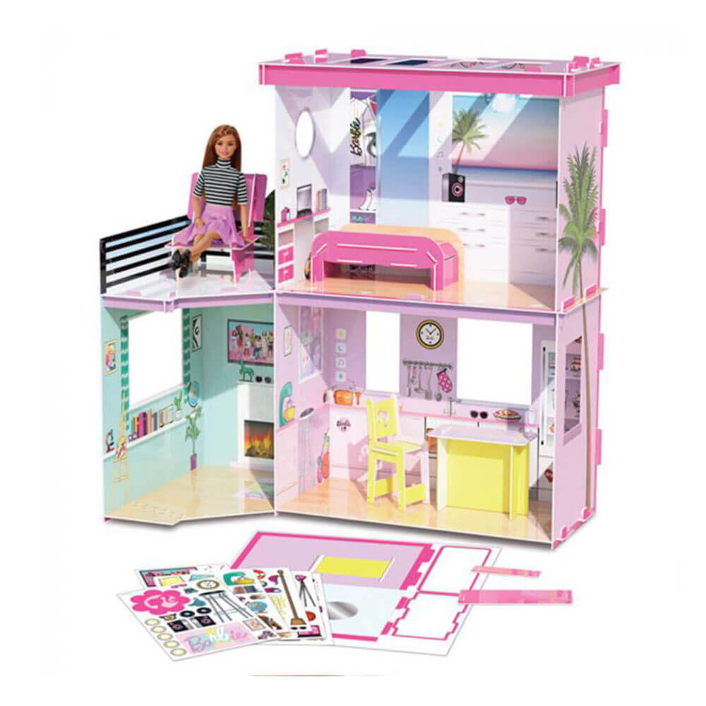 Barbie fabrique ta propre maison de rêve (70cm)