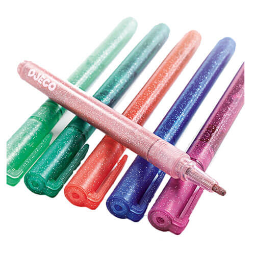 Djeco Glitter Markers (Pack of 6)