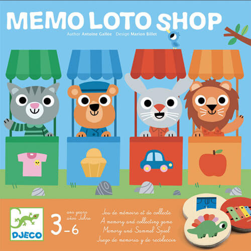 Djeco Memo-Loto-Shop-Spiel