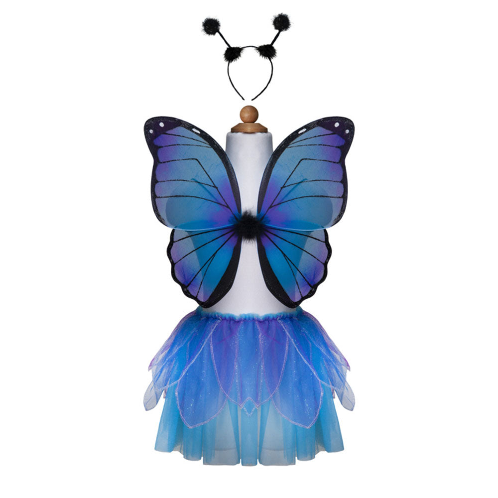 Midnight Butterfly Tutu with Wings & Headband (Size 4-6)