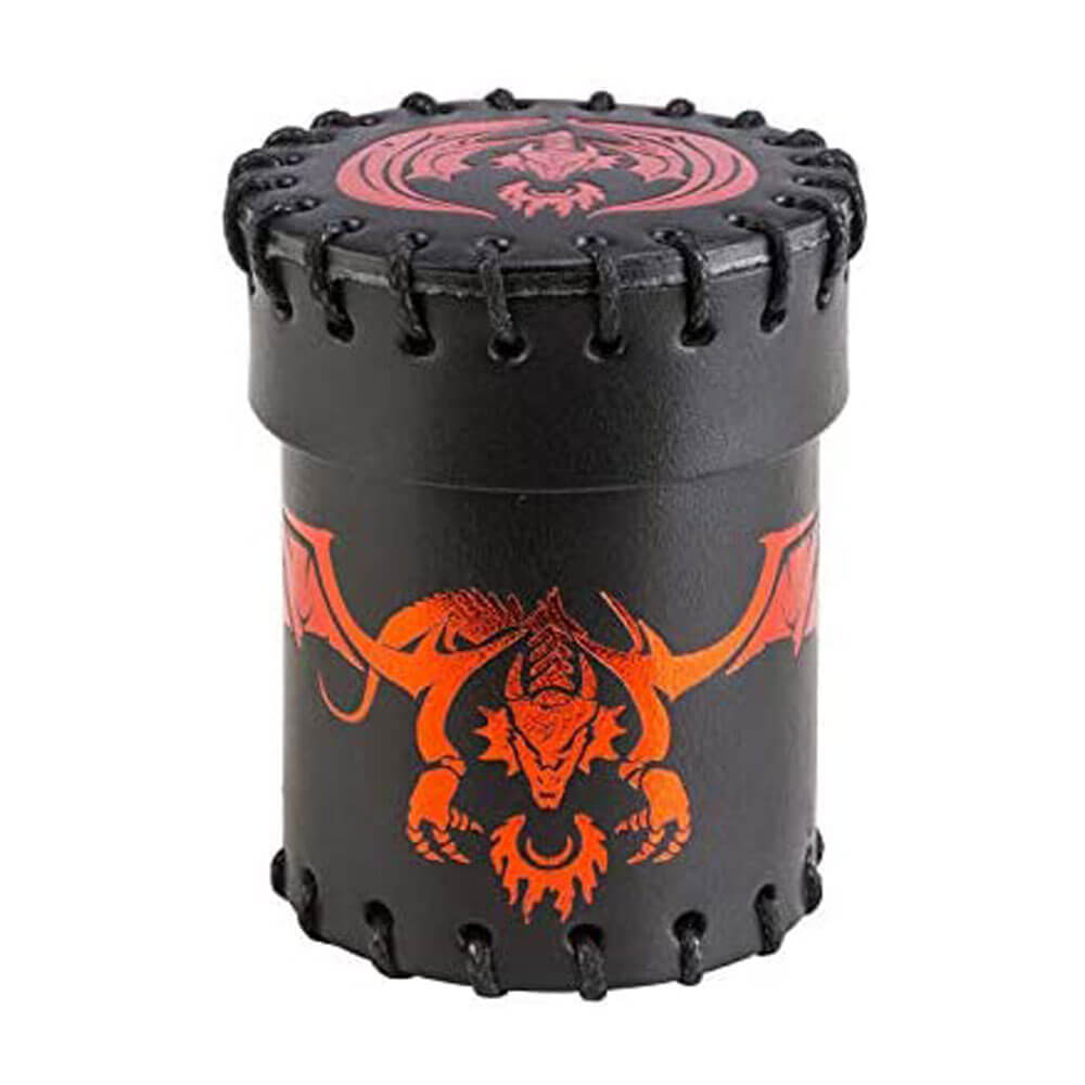 Q Workshop Dragon Black & Red Flying Leather Dice Cup