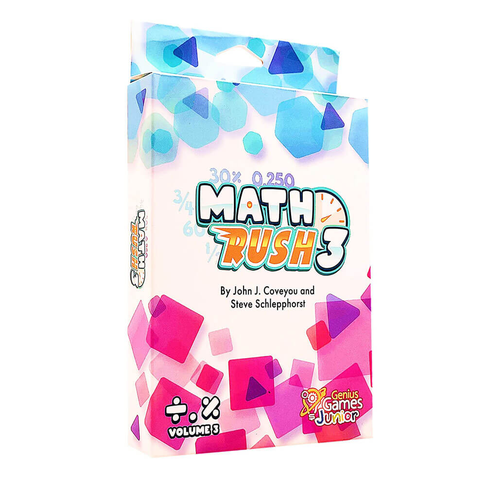 Math Rush Fractions Decimals & Percents Board Game