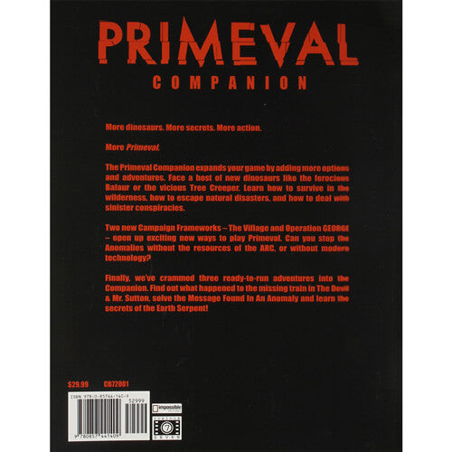 Primeval Companion Role Playing Game