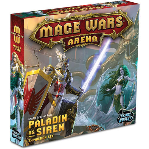Mage Wars Arena Paladin vs Siren Board Game