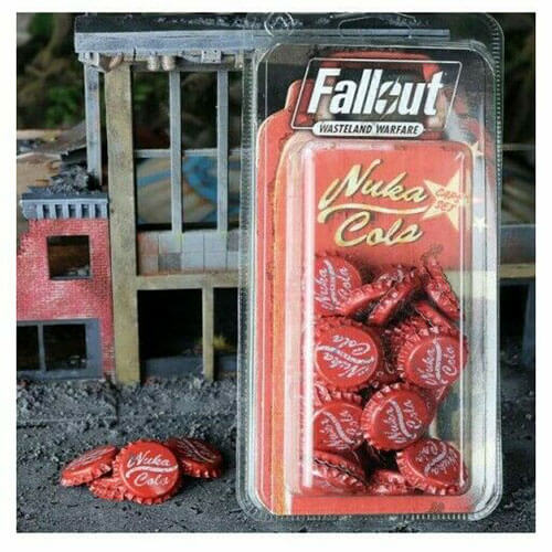 Fallout Wasteland Warfare Nuka Cola Revised Cap Set