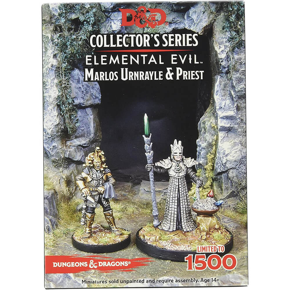 D&D Collectors Elemental Evil Marlos Urnrayle & Earth Priest