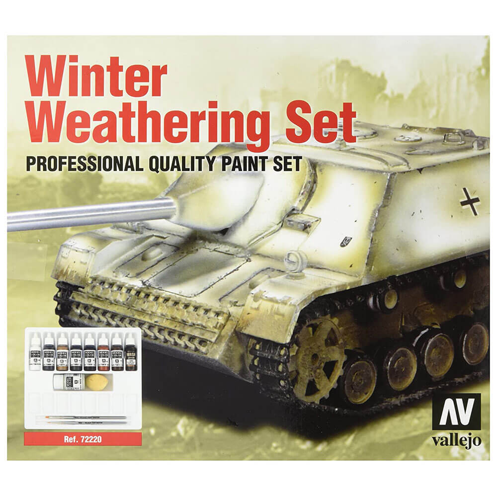 Vallejo modell färg vintervittring & instruktioner set