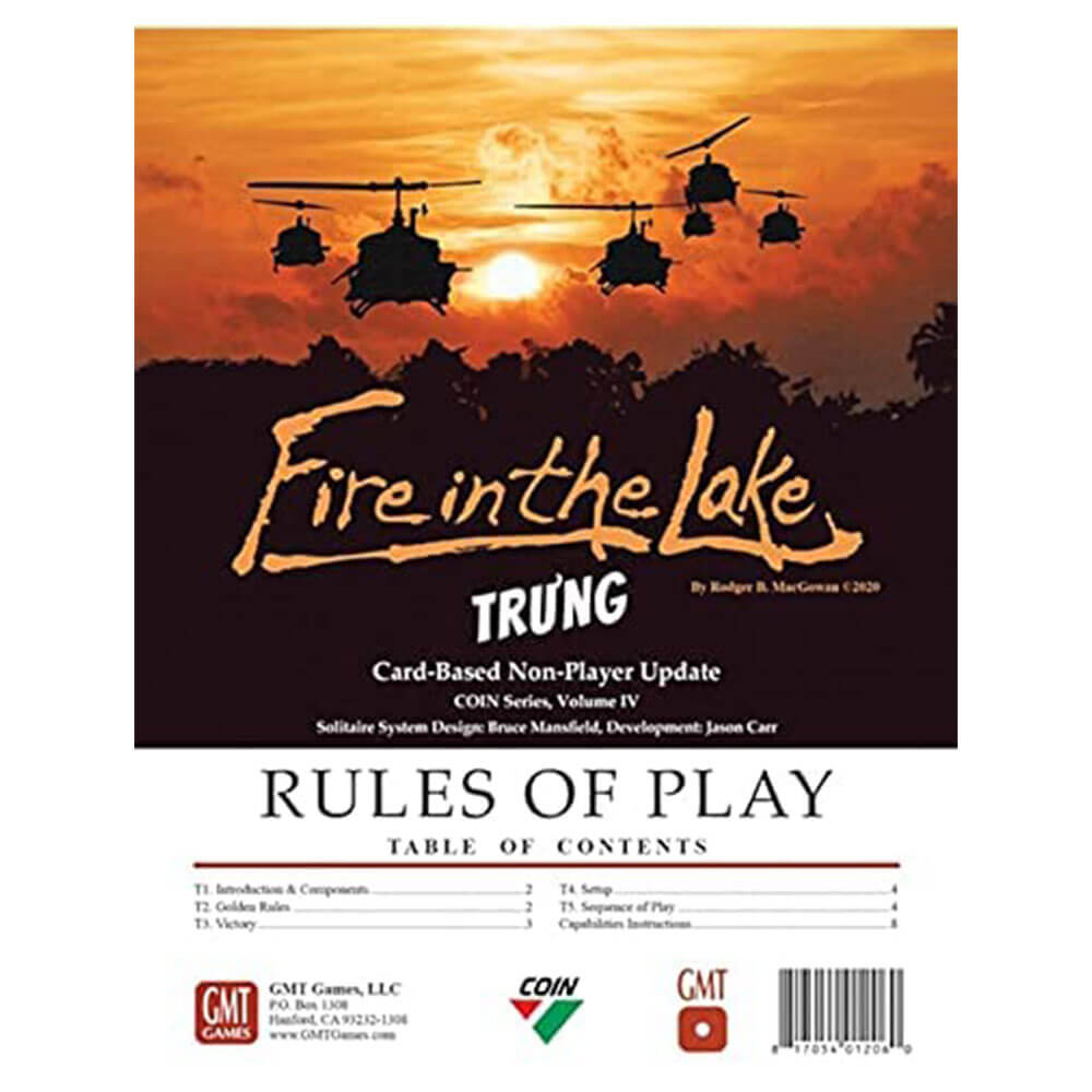 Fire in the Lake Tru'ng Bot Upgradepk Board Game