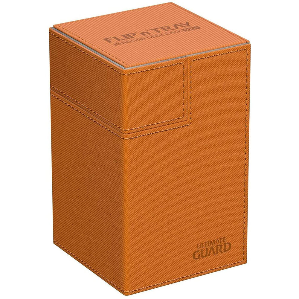 UG Flip n Tray Orange Deck Case 80+ Standard Size XenoSkin