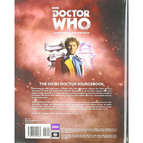 Doctor Who Adventures in Time and Space The Sixth Doctor RPG