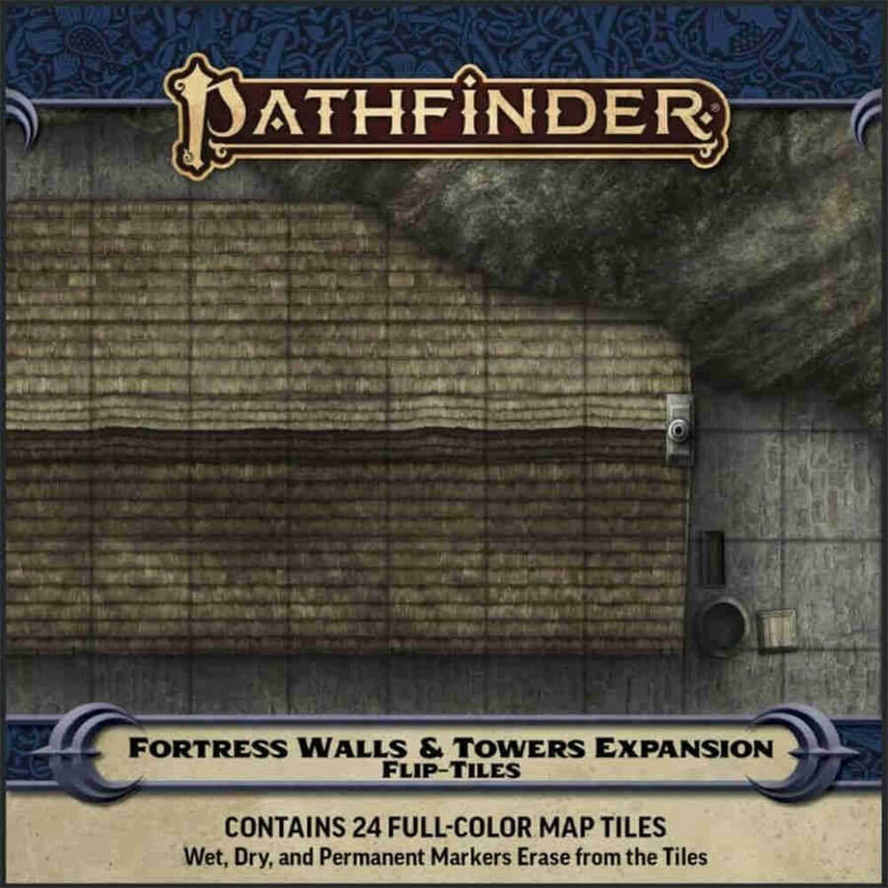Pathfinder Flip Tiles Fortress Walls & Towers Expansion