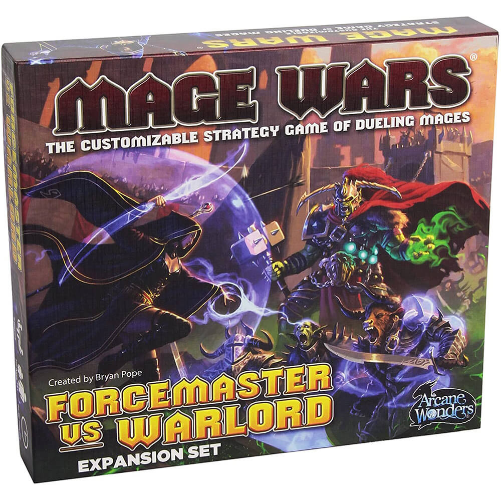 Mage Wars Forcemaster vs Warlord Board Game