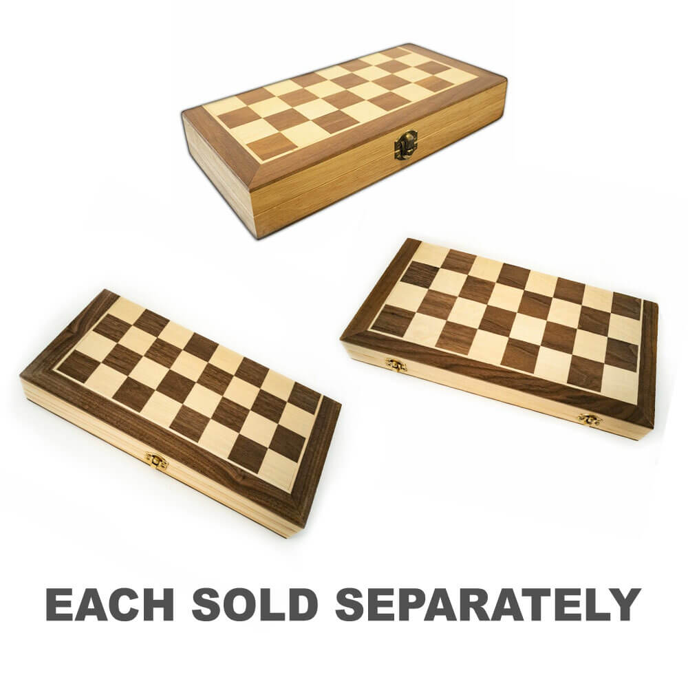 LPG houten opvouwbare schaakdammen backgammonset