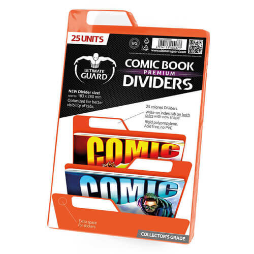 Ultimate Guard Premium Comic Book Orange Divders 25pcs