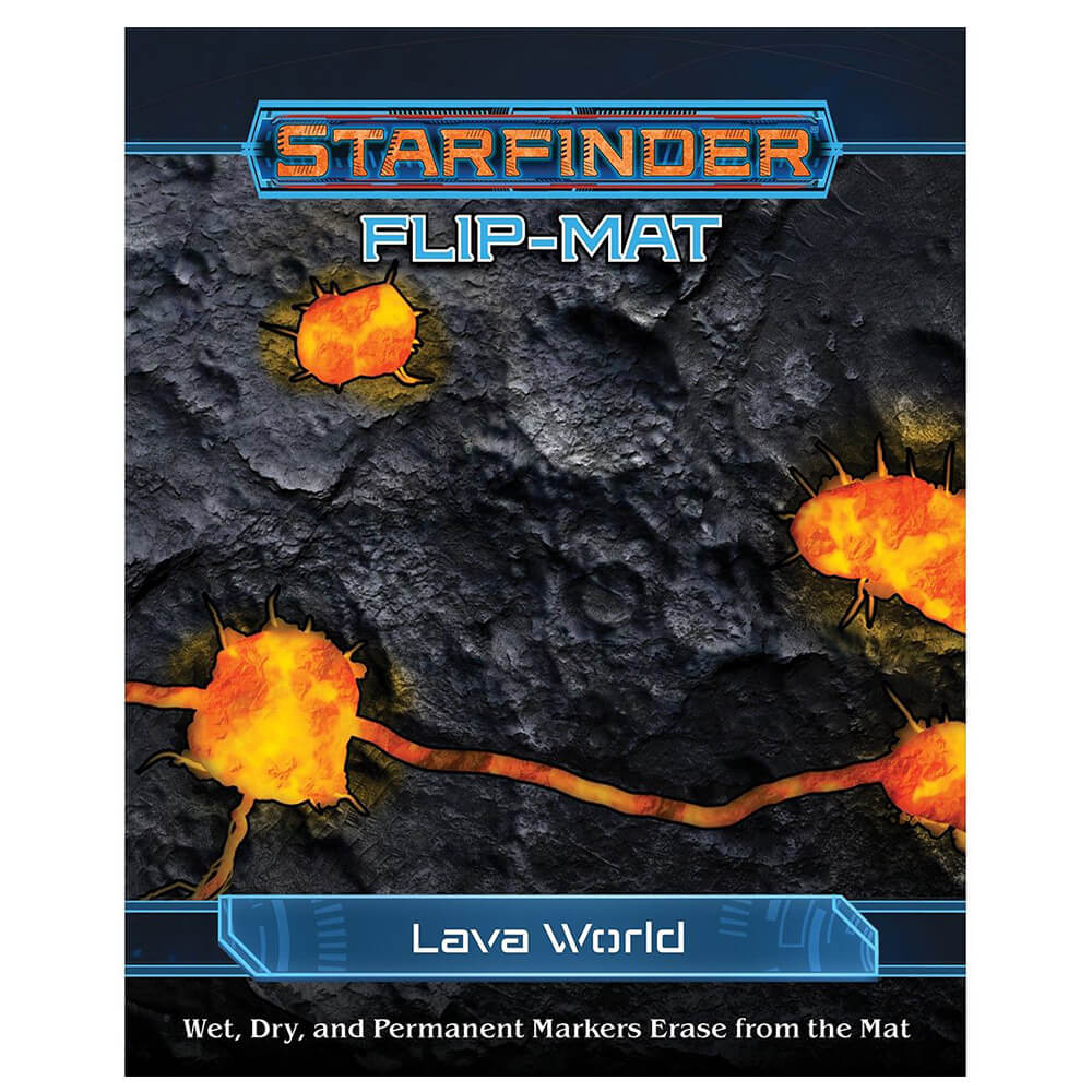 Starfinder RPG Lava World Flip Mat