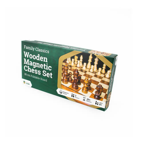 Lpg houten magnetisch schaakspel