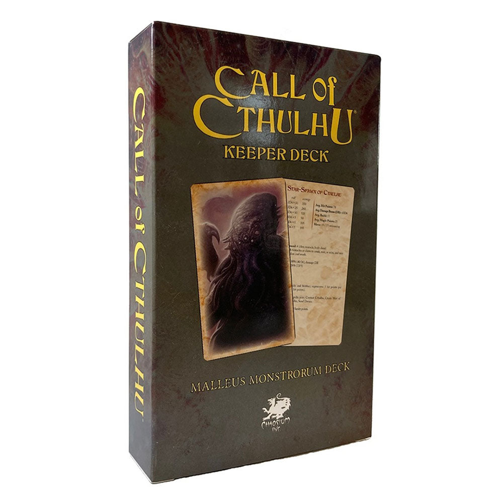 Call of Cthulhu The Malleus Monstrorum Keeper Deck RPG