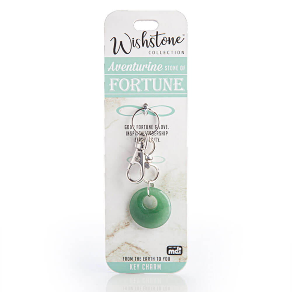 Wishstone Collection Aventurine Key Charm