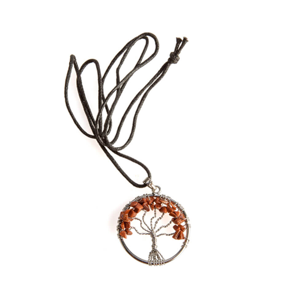 Gemstone Tree of Life Pendant Necklace
