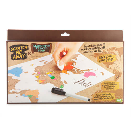 Scratch Me Away Magnetic Travel Map