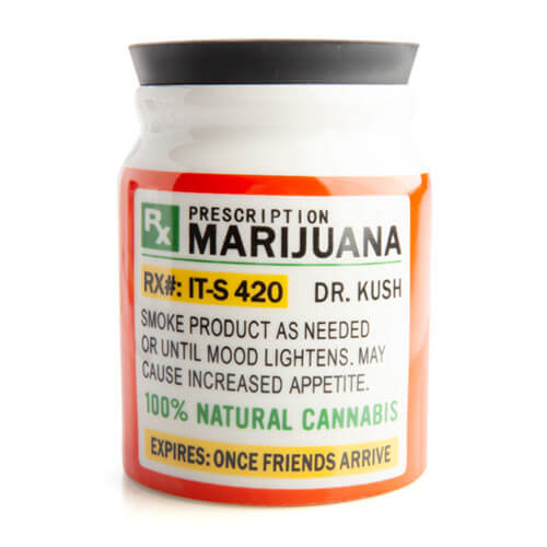 Scorta di marijuana su prescrizione It ! barattolo di conservazione