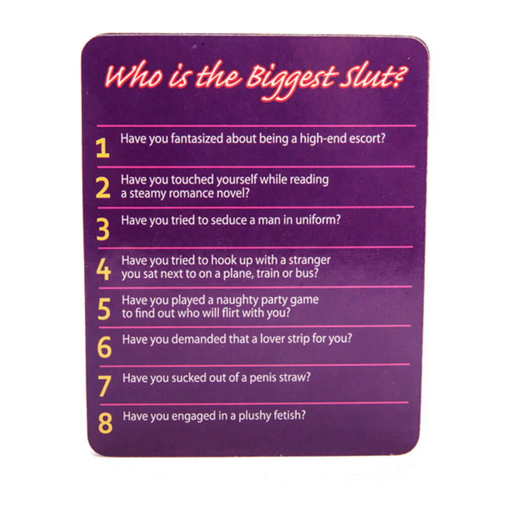 Who is the Biggest Slut? Drinking Game