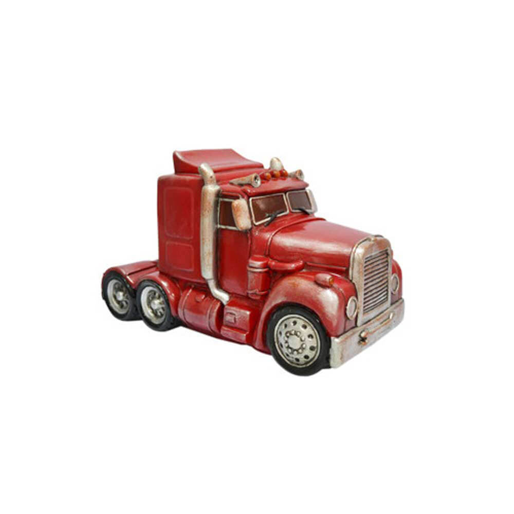 Dekor rød sættevogn lastbil led bordlampe