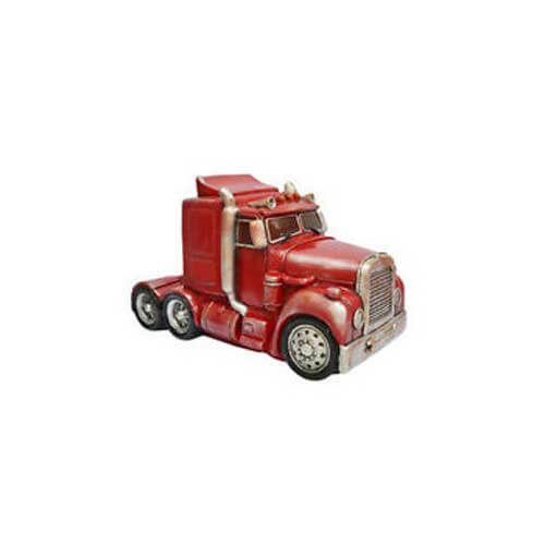 Dekor rød sættevogn lastbil led bordlampe