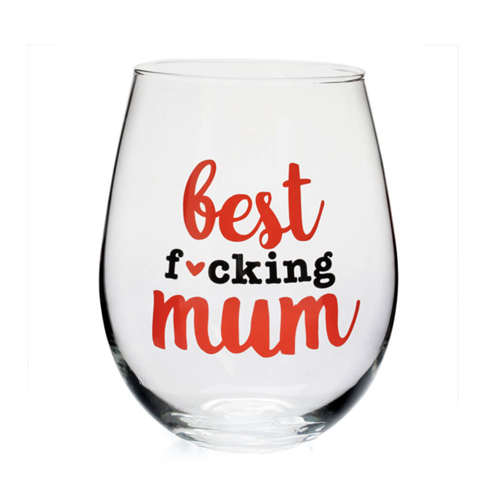  „Best F*cking“ Weinglas ohne Stiel