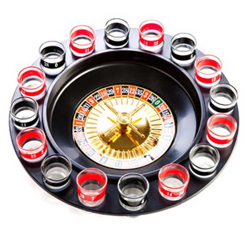 Shotglas roulette set