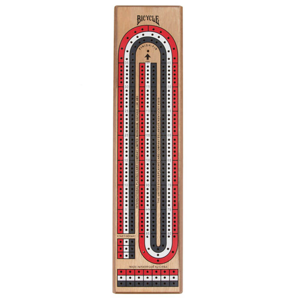 Bicycle Playing Cards 3-Track Cribbage Board