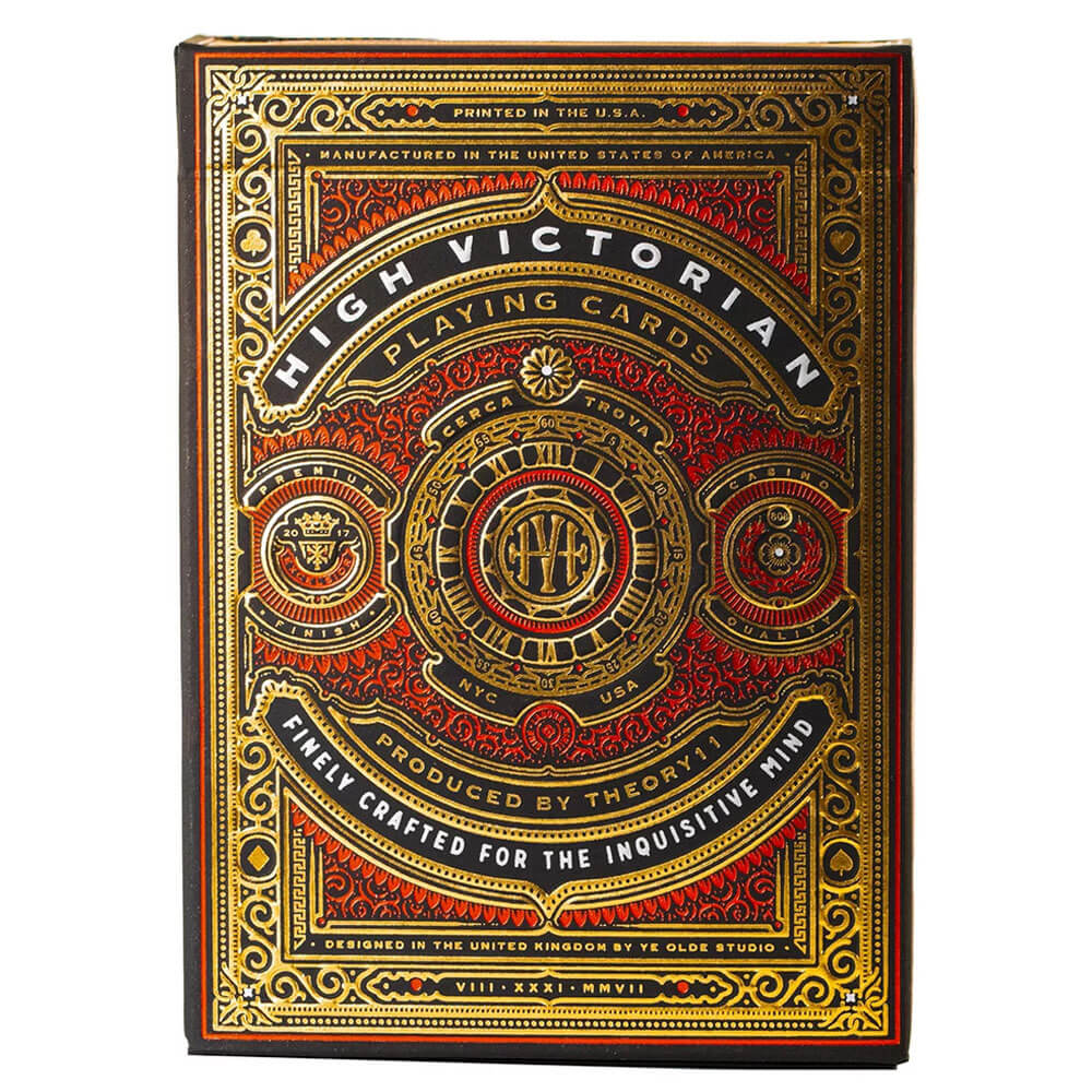 Theorie 11 Spielkarten im hohen viktorianischen Stil