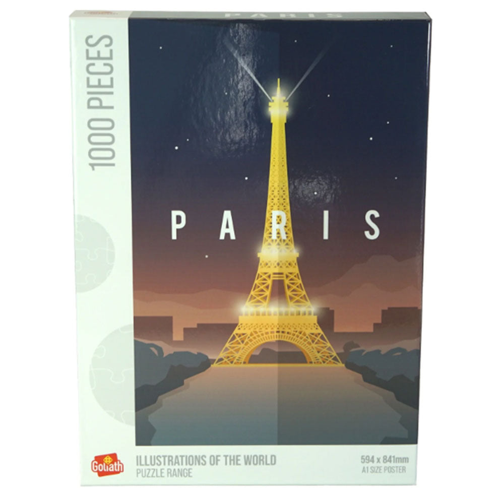 Illustraties van de wereld Parijs Frankrijk Legpuzzel 1000 st