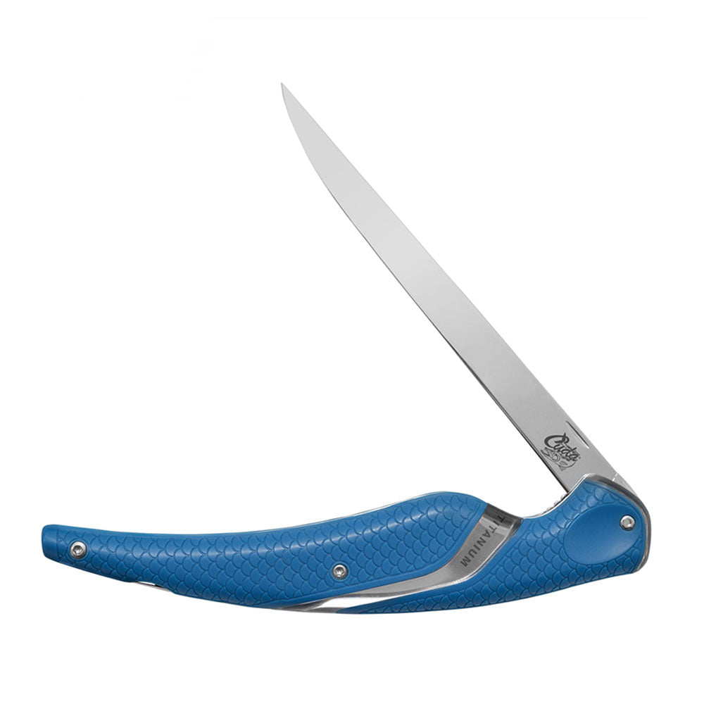 Cuda Titanium Bonded Folding Fillet Knife 6.5"